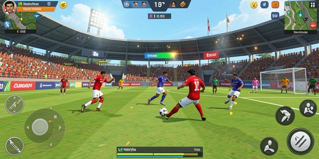 Screenshot menampilkan karakter utama dalam aksi petualangan.