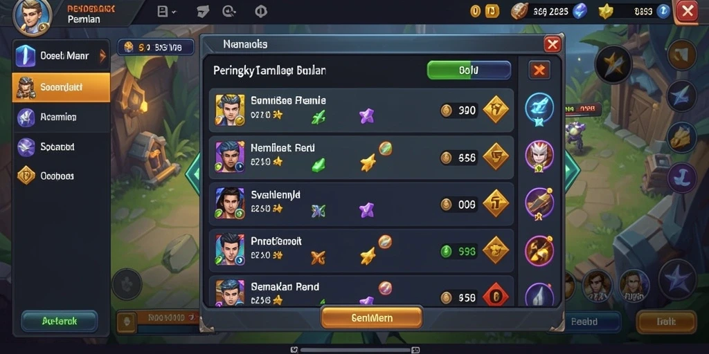 Tampilan awal permainan yang menarik.