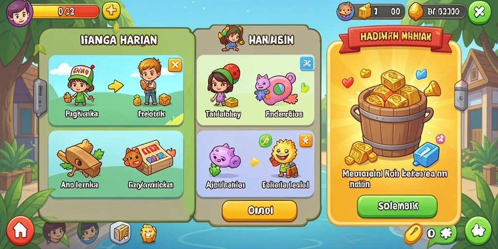 Screenshot menampilkan grafik memukau dari karakter utama.