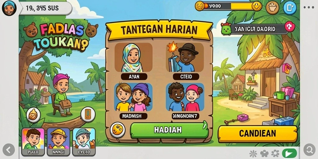 Tampilan antarmuka pengguna yang intuitif dan menarik.