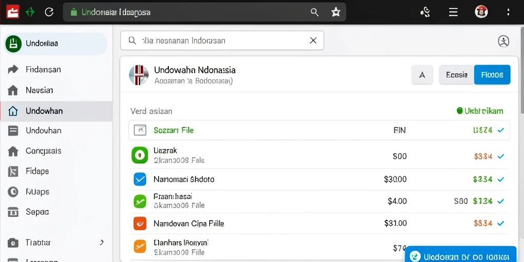 Tampilan antarmuka yang user-friendly dan menarik.